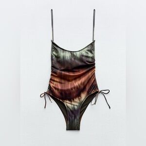 Zara Tie Die Swimsuit ( size M)